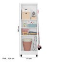 Ver imagem 2 de Armário Multiuso 02 Portas 879 Qmovi Branco