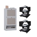 Ver imagem 3 de Kit Sapateira Spin Tropical 2 Portas e 2 Mesas de Cabeceira/centro Poquema