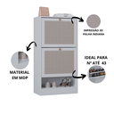 Ver imagem 7 de Kit Sapateira Spin Tropical 2 Portas e 2 Mesas de Cabeceira/centro Poquema