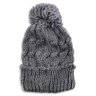 Touca de Inverno com Pompom - Conforto e Estilo no Frio Cor:cinza - 2