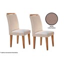 Ver mais imagens de Kit 2 Cadeiras Sala Jantar Athenas 2 Un Imbuia/suede Creme - Rufato