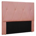 Ver imagem 2 de Cabeceira Queen 160cm Veludo Aquilla Rosa