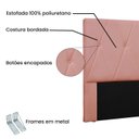 Ver imagem 4 de Cabeceira Queen 160cm Veludo Aquilla Rosa