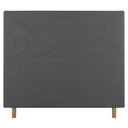 Ver imagem 2 de Cabeceira Cama Box Solteiro Cairo 90cm Veludo Cinza - Desk Design