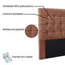 Ver imagem 4 de Cabeceira King 195cm Veludo Verona Laranja
