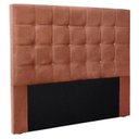 Ver imagem 2 de Cabeceira King 195cm Veludo Verona Laranja