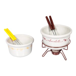 Conjunto Aparelho Para Fondue Porcelana 09 Peças Doce e Salgado - Wp Connect