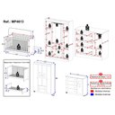 Ver imagem 4 de Quarto de Bebê Completo com Berço Americano 3 em 1 Pirulito Multimóveis Mp4613 Branco/off White