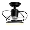 Ver imagem 2 de Ventilador de Teto Treviso Preto Fosco Elegance Led Bivolt