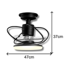 Ver imagem 7 de Ventilador de Teto Treviso Preto Fosco Elegance Led Bivolt