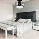 Ver imagem 3 de Ventilador de Teto Treviso Preto Fosco Elegance Led Bivolt