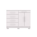 Ver imagem 5 de Cômoda Quarto 122cm com 2 Portas Sapateira Vitória V01 - D'Rossi Cor Branco