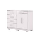 Ver imagem 7 de Cômoda Quarto 122cm com 2 Portas Sapateira Vitória V01 - D'Rossi Cor Branco