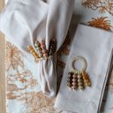 Ver imagem 7 de Kit Jogo Americano 8 Lugares Mesa Posta Toile Marrom 52x36cm:marrom