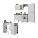 Ver imagem 1 de Armário de Cozinha com Bancada Americana Xangai Multimóveis Mp2203 Branco