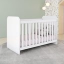 Ver imagem 1 de Berço Mini Cama 3 em 1 com Regulagem de Altura Branco Sonho Encantado