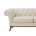 Ver imagem 5 de Sofá Royale 3 Lugares 210cm Bouclé Off White - Sallar Home