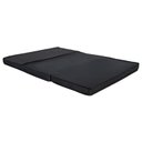 Ver imagem 1 de Colchão de Casal Dobrável em Espuma Alta Densidade D28 Preto 128x180 com 10 cm de Altura.