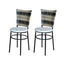 Ver imagem 1 de 2 Cadeiras para Mesa Preta Hawai Cappuccino Premium Assento Floral:floral Areia