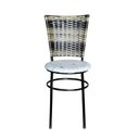 Ver imagem 3 de 2 Cadeiras para Mesa Preta Hawai Cappuccino Premium Assento Floral:floral Areia