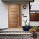 Ver imagem 2 de Kit Porta de Madeira Maciça Pe28 Vidro Lateral Cedro Arana Bat.12 Cm Gold Esel-213ax120l-ladodireito