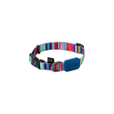 Ver imagem 3 de Coleira Ajustável para Cães Raios e Listras Azul - P