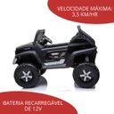 Ver imagem 6 de Carro Elétrico Infantil Com Controle Quadriciclo Criança Até 25Kg 2 Assentos Musica Luz Som 12v MP3 
