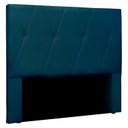 Ver imagem 2 de Cabeceira King 195cm Veludo Aquilla Azul