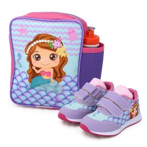 Kit Tênis Baby Casual + Mochila + Cantil - K701 - Botinho:lilas/21