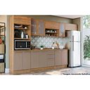 Ver imagem 1 de Cozinha Completa Botanic 8 Peças (3 Armários + 2 Balcões + 1 Paneleiro + 2 Complementos) M663