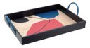 Ver imagem 1 de Bandeja Decorativa para Servir Retangular Mdf 10x30x43cm Preto