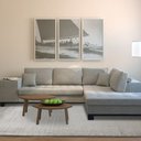 Ver imagem 2 de Tapete Sala Quarto 3,00x2,50m Talia - Diversas Estampas - Coleção Pemogo Cor:462 Grey