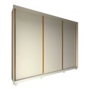 Ver imagem 1 de Guarda Roupa Modulo com 3 Portas de Correr e Pés Puxador Flo Cor:off White