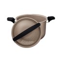 Ver imagem 3 de Espagueteira Tramontina Milazzo 5,7 Litros 22 Cm em Alumínio Starflon Max Amêndoa