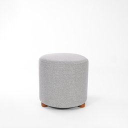 Puff Decorativo Moderno Redondo Linho Turim - 1