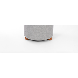 Puff Decorativo Moderno Redondo Linho Turim - 2