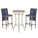 Ver imagem 1 de Mesa Bistro e 2 Banquetas Roma Fendi Corda Náutica 11 Trama Original