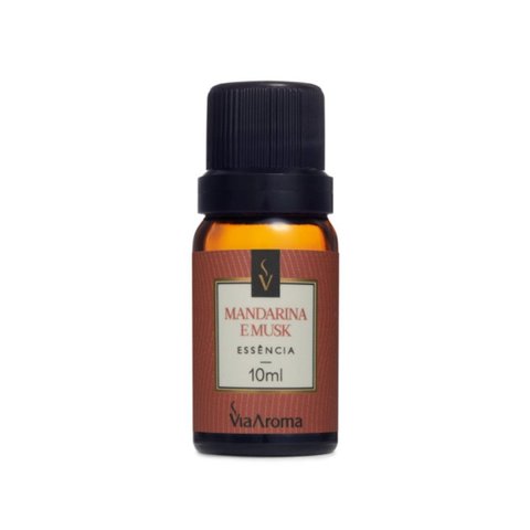 Essência Via Aroma 10ml Clássica Mandarina e Musk