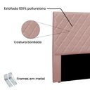 Ver imagem 4 de Cabeceira Solteiro 90cm Veludo Esmeralda Rosa