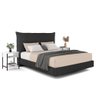 Cama Queen Flutuante 160cm Lyra e 2 Mesas de Cabeceira Plaza L03 Preto/branco - Mpozenato - 1
