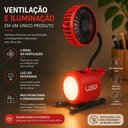 Ver imagem 4 de Luminaria Ventilador Mesa 4 em 1 Organizador Porta Caneta Celular Abajur Luz LED Decorativo Quarto e