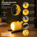 Ver imagem 6 de Luminaria Ventilador Mesa 4 em 1 Organizador Porta Caneta Celular Abajur Luz LED Decorativo Quarto e