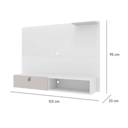 Painel California Tv 40 Polegadas 1 Porta J Carvalho - Freijó - 5 Painel California Tv 40 Polegadas 1 Porta J Carvalho - Freijó - 5