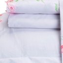 Ver imagem 3 de Jogo de Cama Emozione Casal Queen 4 Peças Percal 200 Fios 100% Algodão Bordado - Branco