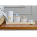 Ver imagem 1 de Kit Higiene Porcelana Bebê Carrinho Menino Maternidade Quarto Bandeja Térmica K075