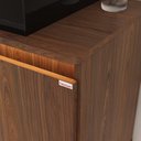 Ver imagem 5 de Conjunto Adelaide 90cm com Pés Espelheira Cuba Aurora Preta - Fabribam Cacau