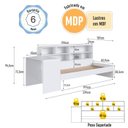 Ver imagem 5 de Cama de Solteiro com Escrivaninha e Estante C/cantos Arrendondados Linha Infanto Completa Móveis