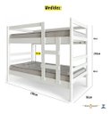 Ver imagem 6 de Beliche com Colchão Macio Confortável D20 Escada e Proteção Inclusa 100% Mdf Vira 2 Camas Cor:branco
