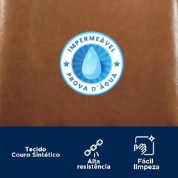 Kit 3 Cadeira Lavínia Bouclê para Sala de Jantar Gourmet:amarula/aço Preto - 7
