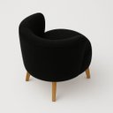 Ver imagem 6 de Kit 2 Cadeiras Decor para Recepção Aconchegante Resistente Tecido Veludo Macia Pés de Madeira